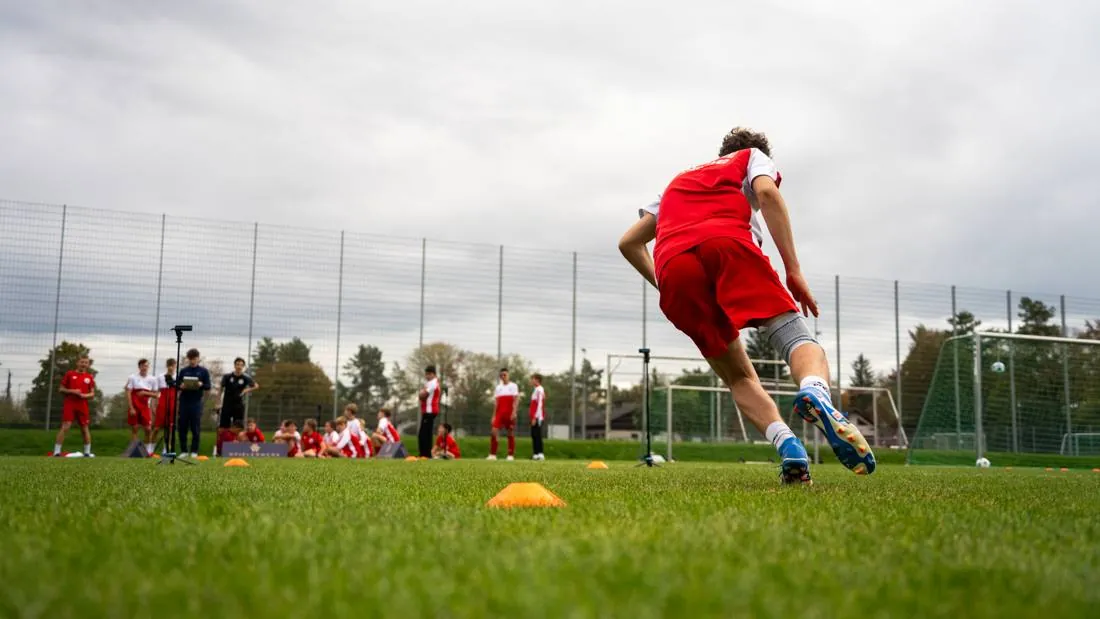 Spieler beim Richtungswechsel-Test